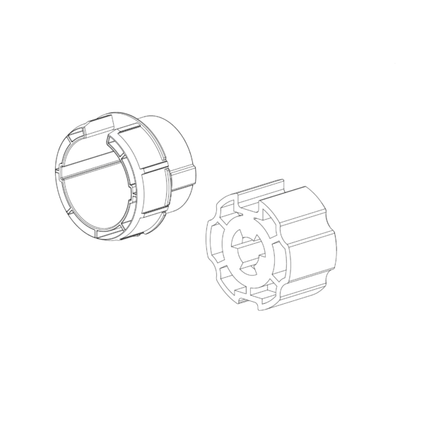 Adapter en koppeling voor aandrijvingen Elero